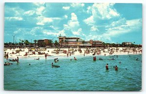 1960s CLEARWATER BEACH FL CANDLELIGHT HOTEL GULF OF MEXICO CHROME POSTCARD P2396