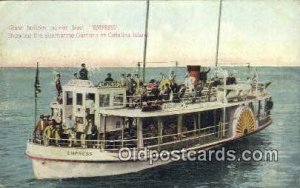 Glass Bottom Power Boat Empress, Catalina Island, CA, CA USA Ferry Ship Unuse...