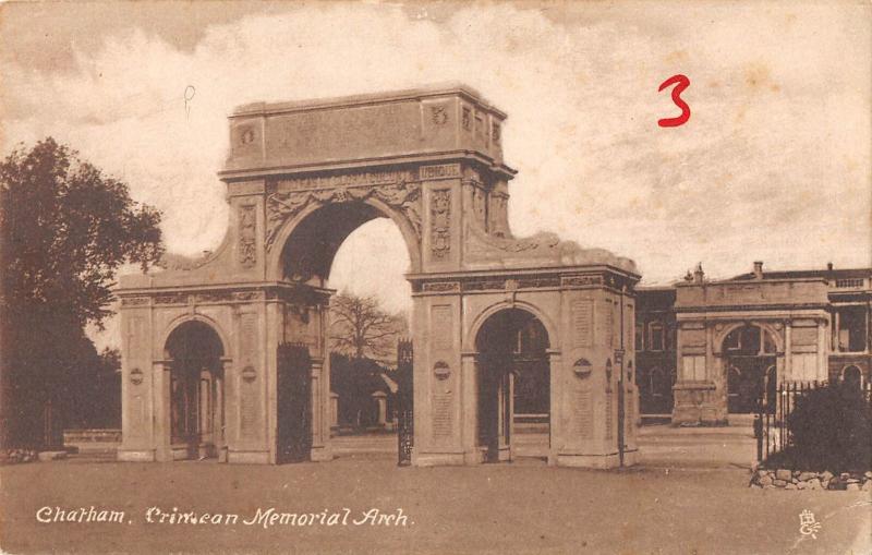 uk18097 crimean memorial arch chartham real photo uk