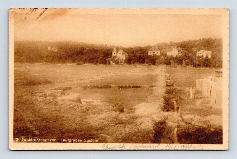 RPPC Csörsz árka Ditch System Futó Árokrendszer Syria Africa DB Postcard F14