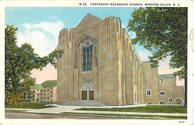 W/B Centenary Methodist Church Winston-Salem North Carolina