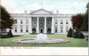Postcard White House, Washington D.C - front exterior view