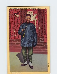 Postcard The Soothsayer, Chinatown, San Francisco, California