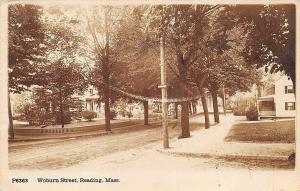 Reading MA Woburn Street P6363 Underwood & Underwood RPPC Postcard