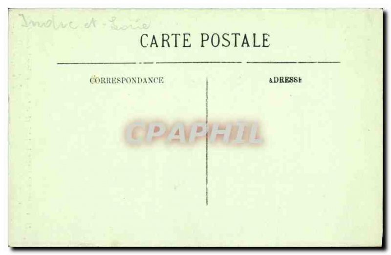 Old Postcard Champigny sur Veude I and L Side Gallery of the Collegiate or Ho...