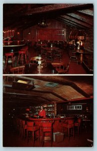 Postcard CA Oxnard California Colonial House Restaurant Bar Interior E14