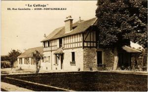 CPA AK carte photo AVON FONTAINEBLEAU Le Cottage 23. Rue Gambetta (861387)