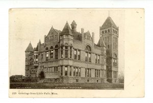 MN - Little Falls. Court House  (crease, pinholes)