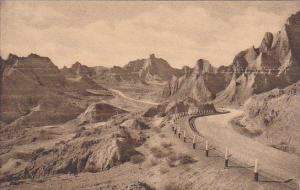 View Of Cedar Pass Badlands Nat Monument South Dakota Albertype