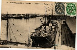 CPA St-NAZAIRE - Panorama - Les Quais et les Bassins (222981)