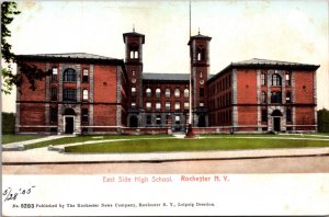 Postcard East Side High School in Rochester, New York