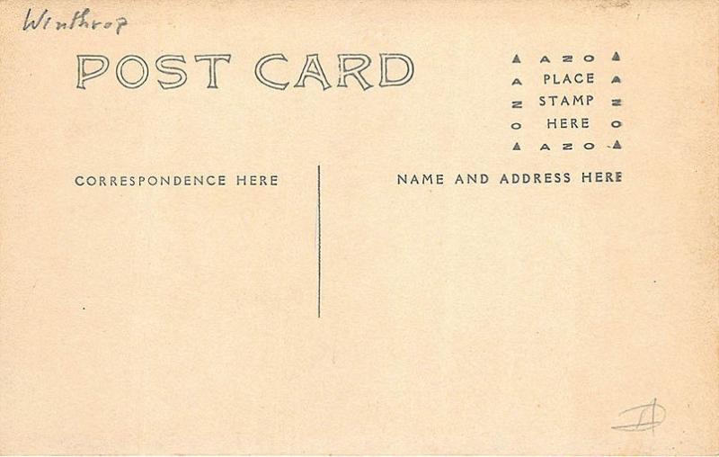 Winthrop ME Steamer Maranacook Steamer Landing RPPC Postcard