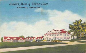 Powell Motel Tourist Court Batesville Arkansas linen postcard