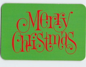 Postcard Merry Christmas with Art Print