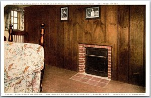 Clifford's Bedroom House Of The Seven Gables Salem Massachusetts MA Postcard