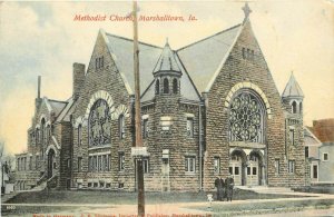 Wheelock Postcard; Methodist Church, Marshalltown IA Marshall County