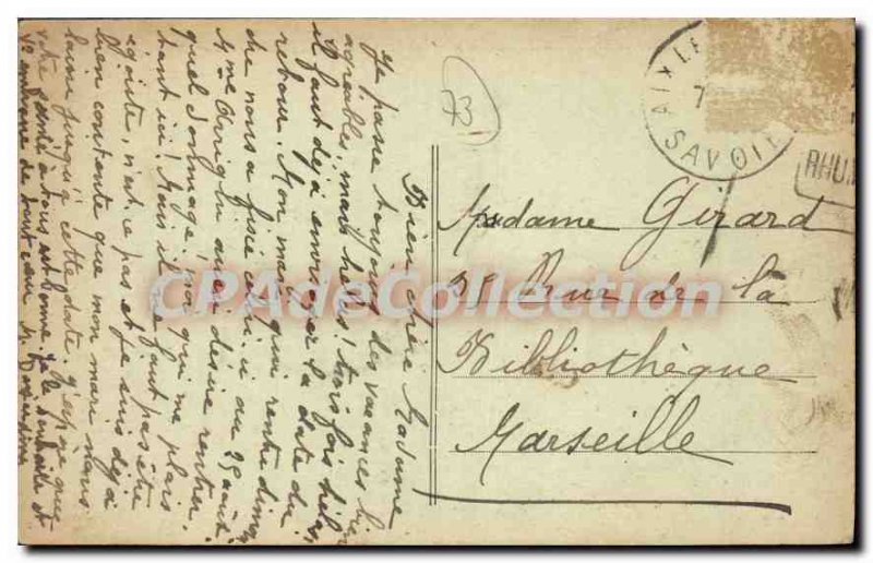 Postcard Old Bourdeau The Lac Du Bourget Castle