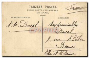 Spain Espana Spain Old Postcard Fuenterrabia Calle Mayor