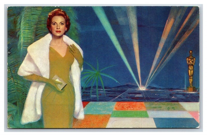 TWA Airlines Advertising Hollywod Maric Zamparelli Lounge Mural Postcard A15