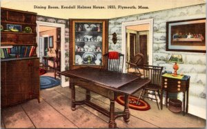 Postcard MA - Plymouth - The Kendall Holmes House