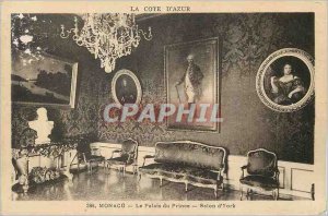 Old Postcard Monaco Palace of the Prince of York Salon