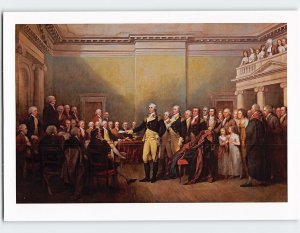 Postcard General George Washington Resigning his Commission by John Trumbull