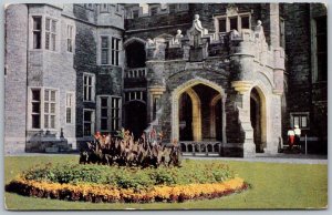 Toronto Ontario Canada 1950s Postcard Main Entrance Coachway of Casa Loma