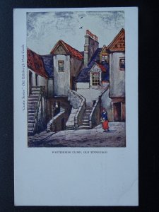 Scotland OLD EDINBURGH Whitehorse Close - Old Postcard by Castle Series