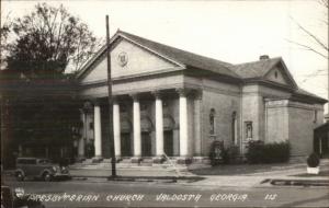 Valdosta GA Church c1930s Real Photo Postcard