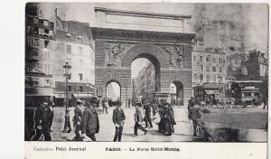 BF11593 la porte saint martin  paris france  front/back image