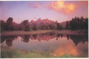 Sunrise on Teton Range Reflection - Grand Teton National Park WY, Wyoming