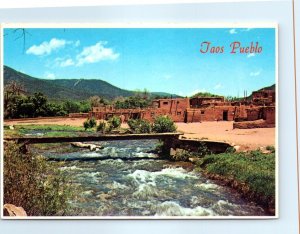 Postcard - Taos Creek In Taos Pueblo, New Mexico