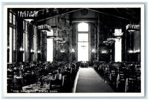 c1950's Interior Ahwahnee Dining Room Restaurant Yosemite CA RPPC Photo Postcard
