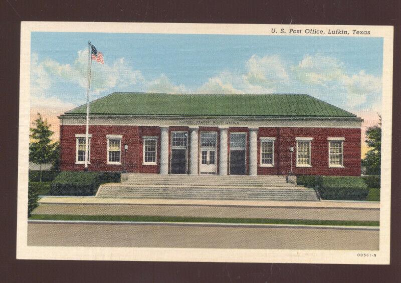 LUFKIN TEXAS UNITED STATES POST OFFICE VINTAGE POSTCARD