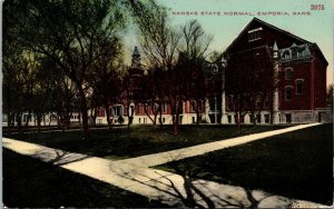 State normal School, Emporia, Kansas KS Postcard 1912 Pocahontas Iowa