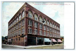 c1905 Franklin Building Post Office Building Johnstown Pennsylvania PA Postcard