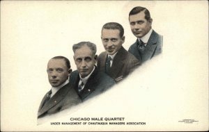 Chicago IL Male Music Singing Quartet Chautauqua c1915 Postcard