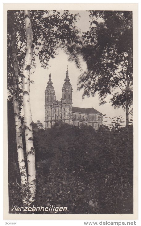 RP; General View of Vierehnheiligen, Bamberg, Bavaria, Germany, 10-20s