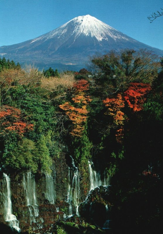 Postcard Four Seasons Of Mount Fuji Japan