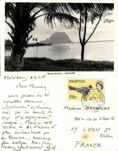 mauritius, Morne Brabant (1966) RPPC Postcard