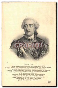 Old Postcard King Louis XV of France