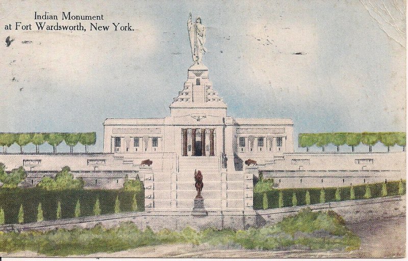 Staten Island NY, Fort Wadsworth, Proposed Indian Monument 1920, Native American