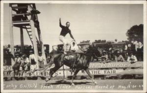 Parsons NM? (Written on Back) Rodeo Roundup 1922 Curley Griffith Trick Rider