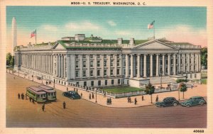 Vintage Postcard The United States Treasury Office Building Washington DC