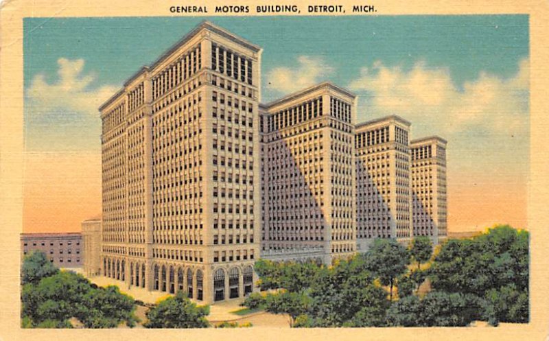 General Motors Building Largest Office Building In World - Detroit, Michigan MI