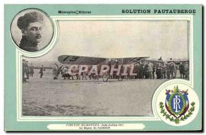 Postcard Old Jet Aviation Bleriot monoplane European Tour June July 1911 depa...