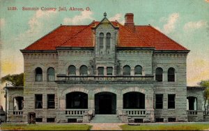 Ohio Akron Summit County Jail 1910