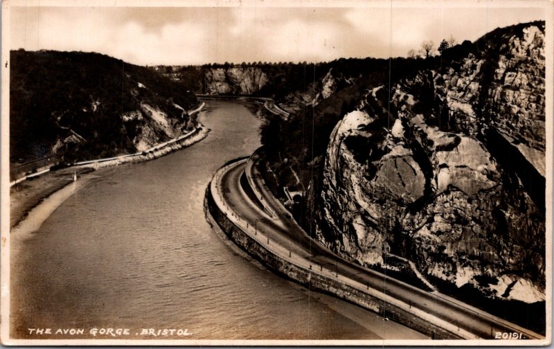 Bristol Avon Gorge UK RPPC Postcard