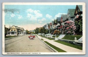 TAMAQUA PA EAST BROAD STREET ANTIQUE POSTCARD