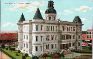 City Hall San Antonio Texas Vintage Postcard C056